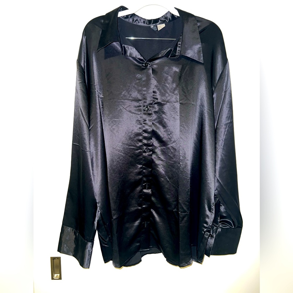 SATIN button down